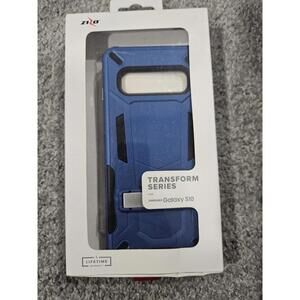 Phone Case For Samsung Galaxy S10 Zizo Transform Series Blue Bolt